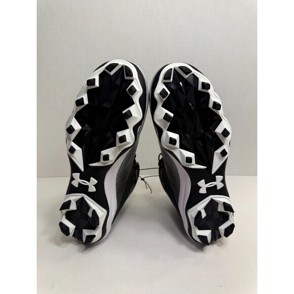 081 Under Armour Hammer MC 2.0 Football Cleats Black/Yellow Mens-US 10 Mens - Picture 4 of 5